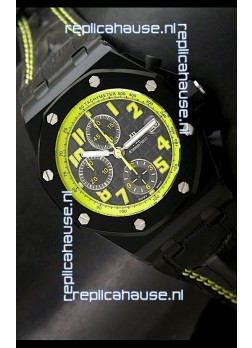 Audemars Piguet Royal Oak Offshore Bumble Bee Edition Watch - Secs hands at 12 O Clock