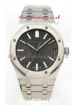 Royal Oak 15510 Grey Dial FREE SPRUNG MVMNT Super Clone Watch 