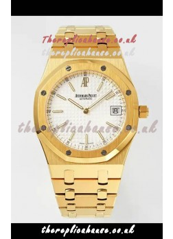 Royal Oak Jumbo 15202BA Yellow Gold Casing 39MM Super Clone Watch 