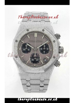 Royal Oak Chronograph 26240BC Frosted Grey Dial Super Clone Watch