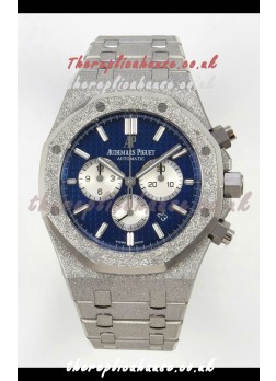 Royal Oak Chrono 26331 Frosted White Gold Blue Dial Super Clone Watch 