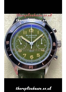 Blancpain Air Command Steel Casing Black Bezel Super Clone Watch 