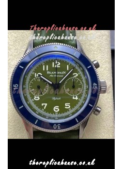 Blancpain Air Command Steel Casing Blue Bezel Super Clone Watch 