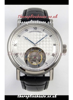 Breguet Classique Tourbillon Stainless Steel Roman Dial Super Clone Watch 