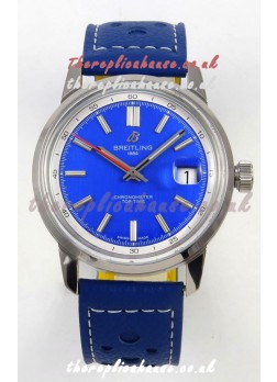 Top Time B31 38mm Blue Dial Red Seconds Hands Super Clone Watch 