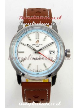 Top Time B31 38mm White Dial Red Seconds Hands Super Clone Watch 