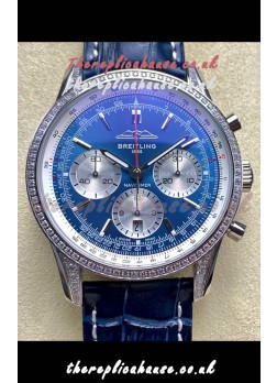 Breitling Navitimer B01 43MM Stainless Steel Blue Dial Super Clone Watch 
