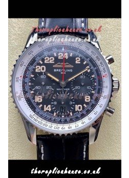 Breitling Navitimer B02 Stainless Grey Dial Swiss Replica Watch  