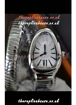 Serpenti Stainless Steel White Dial Super Clone Watch