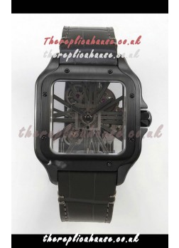 Santos De Cartier Super Clone Watch in Skeleton Dial PVD MLF Coating