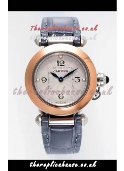 Pasha De Cartier Rose Gold Casing Watch 30MM Super Clone Watch 