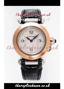 Pasha De Cartier Rose Gold Casing Watch 30MM Super Clone Watch 