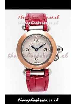 Pasha De Cartier Rose Gold Casing Watch 30MM Super Clone Watch 