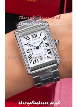 Cartier Tank Solo Swiss Automatic 31MM Diamonds Super Clone Watch 