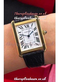 Cartier Tank Solo Swiss Automatic 31MM Yellow Gold Super Clone Watch 