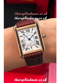 Cartier Tank Solo Swiss Automatic 31MM Rose Gold Super Clone Watch 