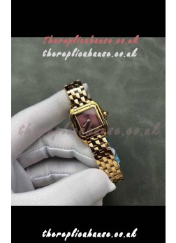 PANTHERE de Cartier 22MM Red Dial Super Clone Watch 