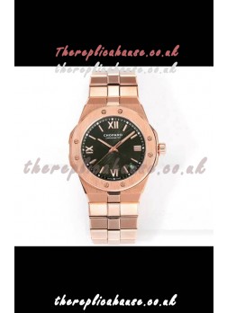 Chopard Alpine Eagle Rose Gold Brown Dial Super Clone Replica Watch