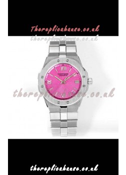 Chopard Alpine Eagle Stainless Steel Pink Dial Super Clone Replica Watch