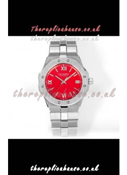 Chopard Alpine Eagle Stainless Steel Red Dial Super Clone Replica Watch