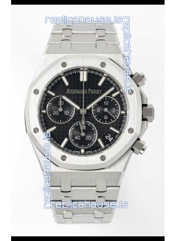 Audemars Piguet Super Clone Royal Oak Chronograph 26240 - 904L Steel in Black Dial 41MM
