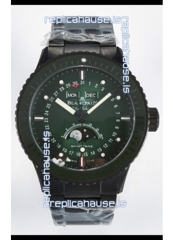 Blancpain Bathyscaphe Ceramic Casing Superclone Watch in Green Dial 