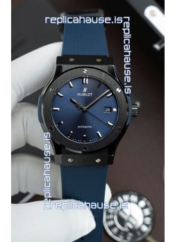 Hublot Classic Fusion Ceramic Casing Blue Dial Super Clone Swiss Replica 42MM