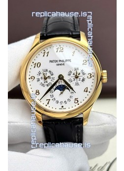 Patek Philippe Complications 5327G-001 Yellow Gold White Dial Swiss Replica