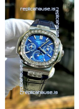 Patek Philippe Nautilus 5740 Perpetual Calendar Stainless Steel Purple Dial Swiss Replica Watch