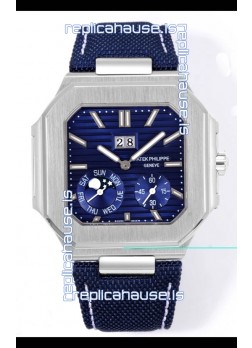 Patek Philippe Cubitus 5822 904L Steel Casing Blue Dial Swiss Replica Watch