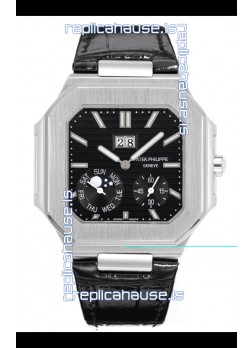 Patek Philippe Cubitus 5822 904L Steel Casing Black Dial Swiss Replica Watch