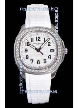 Patek Philippe Super Clone Aquanaut Stainless Steel White Dial 38.5MM Watch 
