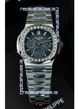 Patek Philippe Nautilus 5740 Perpetual Calendar Stainless Steel Grey Dial Swiss Replica Watch