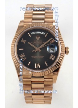Rolex Day Date Super Clone Ombre Brown Dial 40MM 220 Grams Swiss Replica watch 