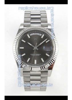 Rolex Day Date Super Clone Grey Dial 40MM 210 Grams Swiss Replica watch 