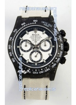 Rolex Daytona Super Clone DiW Cream Carbon V2 Edition Cal.4130 Movement Watch  