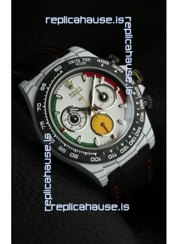 Rolex Daytona DiW Ferrari White Dial Edition Watch - Lightweight Forged Cabon Casing