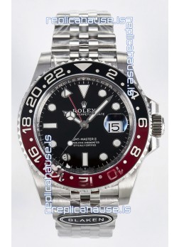 Rolex GMT Masters II Super Clone 12719 "Blaken" 904L Steel Black Dial Watch  