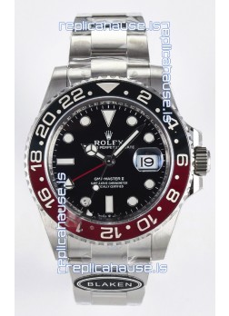 Rolex GMT Masters II Super Clone 12719 "Blaken" 904L Steel Black Dial Watch  