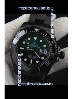 Rolex Sea Dweller Japanese Movement Replica Watch Green Dial 43MM