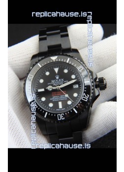 Rolex Sea Dweller Japanese Movement Replica Watch Black Dial 44MM