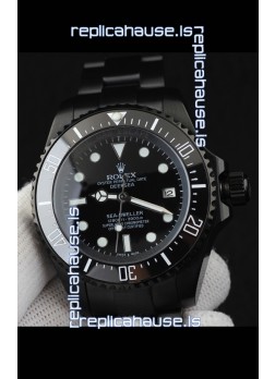 Rolex Sea Dweller Japanese Movement Replica Watch Black Dial 44MM