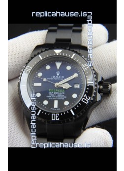 Rolex Sea Dweller Japanese Movement Replica Watch Blue Dial 44MM