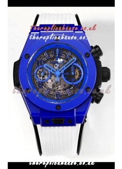 Hublot Big Bang Unico Chronograph Blue Ceramic Super Clone Watch 