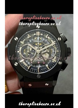 Hublot Classic Fusion Chronograph Black PVD Skeleton Super Clone Watch  