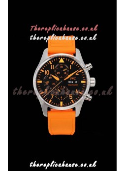 IWC PILOT'S Chronograph Orange Sandstorm IW377730 Super Clone Watch 