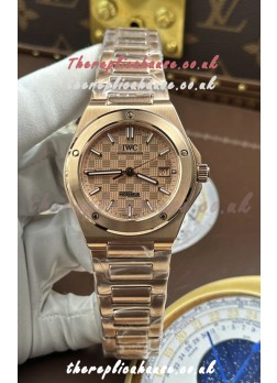 IWC Ingenieur Rose Gold Case and Dial Super Clone Watch 