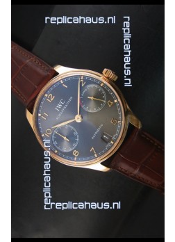 IWC Portugieser IW500702 Swiss Automatic Watch in Grey Dial - Updated 1:1 Mirror Replica 