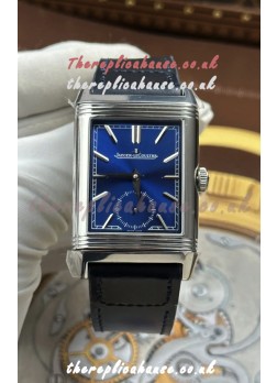 Jaeger LeCoultre Reverso Tribute Duoface Blue/Steel Dial Super Clone Watch 