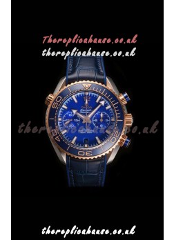 Omega Speedmaster Planet Ocean Two Tone Blue Dial Super Clone Watch 
